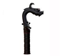 Rubinetto del bagno in ottone retrò, manopole a croce, rubinetto lavandino in antico 1 foro, rubinetti vintage for lavabo, A(Black B)