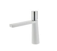Rubinetto Del Bagno In Ottone Un Foro, Lavandino In Maniglia Singola, Bacino for, Bianco A(White A)