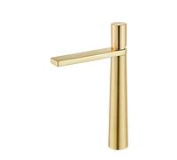 Rubinetto Del Bagno In Ottone Un Foro, Rubinetto Del Lavandino Del Bagno In Ottone Maniglia Singola, Rubinetto Del Bagno, Rubinetto Del Bacino for Lavandino Del Bagno, Bianco A(Golden B)