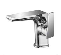 Rubinetto del Bagno Rubinetto per lavabo monocomando Rubinetto per lavabo monoforo Miscelatore in Ottone Rubinetto per lavabo per lavabo Acqua Calda e Fredda Rubinetto per lavabo, Nero