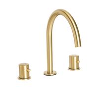 Rubinetto del lavabo del bagno Miscelatore in ottone oro a due maniglie Accessor