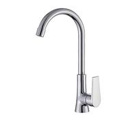 Rubinetto della Cucina Miscelatore Acqua Calda e Fredda in Rame Rubinetto lavello Cucina Maniglia Singola Galvanotecnica Snodo Singolo può Essere ruotato di 360 Gradi