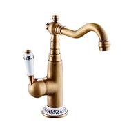 Rubinetto Della Cucina Ottone Antico, Monocomando, Del Lavello In Vintage, In, B antico(Antique A)