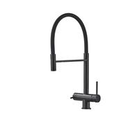 Rubinetto della cucina Rubinetto del filtro 'acqua da cucina Rubinetto doppio beccuccio Miscelatore for acqua potabile pura, rubinetti con funzione di purificazione 'acqua di rotazione Gru da cucina(M