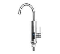 Rubinetto dell'acqua calda istantanea, rubinetto dell'acqua calda istantaneo, riscaldatore 110/220 V, rubinetto elettrico caldo a 360 °, in acciaio inox, senza serbatoio, con visualizzazione della