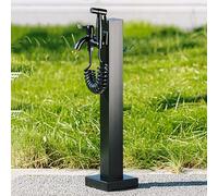Rubinetto dell'acqua da giardino in acciaio inox, colonna autoportante antigelo con rubinetto e pistola a spruzzo per irrigazione e lavaggio in giardino
