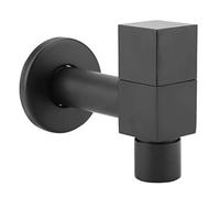 Rubinetto dell'acqua Fredda Manico Quadrato in Rame Lavatrice Rubinetto dell'acqua Lavabo Rubinetto per Acqua Fredda per Lavanderia Parete con Gorgogliatore Incorporato per Bagno Cucina(Mop Pool)