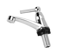 Rubinetto dell'acqua fredda, Rubinetto dell'acqua monocomando, Accessori per lavello della del lavabo del bagno in plastica ABS, Filettatura G mezzo pollice, Finitura cromata, Un (Una parola G1/2)
