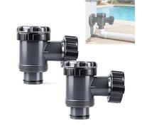 Rubinetto di intercettazione per piscina, 38 mm, per accessori per piscina Intex e Bestway, valvola di scarico dell'acqua, valvola di intercettazione, piscina, parti di ricambio per piscina fuori