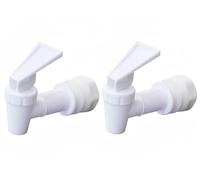 Rubinetto di ricambio per refrigeratore, 2 pezzi, erogatore di acqua in plastica, rubinetto universale per erogatore di bevande, riutilizzabile, a pressione, per barattoli di vetro e dispenser di