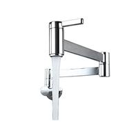 Rubinetto di riempimento del vaso Riempitrice per pentole Moderno Doppio Interruttore Rubinetto da cucina Lavello da bagno Montaggio a parete Facile da installare in ottone Beccuccio per bacino
