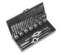 Rubinetto & Die Set 32pc Split Muore HSS 4341 - Metrico - Sealey AK3015HSS Nuovo