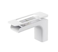 Rubinetto digitale a LED, RF0266 Miscelatore moderno per lavabo da bagno, Rubinetto per lavabo in ottone 59A, design a cascata con maniglia singola, dispositivo da bagno anticorrosione
