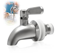 Rubinetto Dispenser Acciaio Inox 304, Rubinetto per Distributore Bevande Ricambio, Dispenser per Birra a Casa e Feste