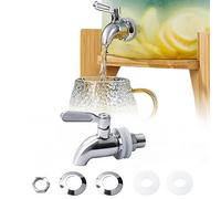 Rubinetto Dispenser di Bevande di Ricambio, Rubinetto Dispenser per Acqua en 304 Acciaio Inox, Rubinetto Dispenser per Vino, Birra, Succhi di Frutta