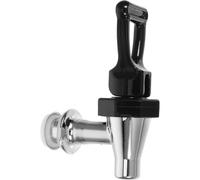 Rubinetto Distributore Bevande Nero in Pp, Diametro 1, 7 Cm | Erogatori Acqua e Secchi Succhi, Uso Casa e Ufficio, Flusso Regolabile, Compatibile Acqua Calda