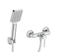 Rubinetto doccia a parete con set doccia ALITA cromato BVA_041D