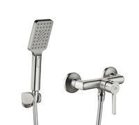 Rubinetto doccia a parete con set doccia ALITA Silver Lavao