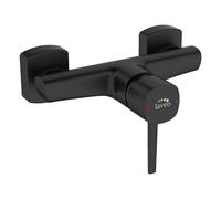Laveo Pola rubinetto per doccia a parete nero BAP740D