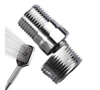 Rubinetto doccia - Adattatore rubinetto in acciaio inossidabile | Connettore angolo doccia regolabile | Accessorio da bagno rotante | Componente forte per una facile installazione di archiviazione d