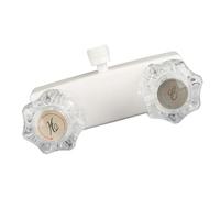 Rubinetto doccia Design a doppia maniglia Rubinetto di controllo dell'acqua Facile da usare per un controllo preciso della temperatura in camper Bagni Camper Doccia