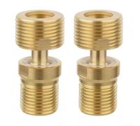 Rubinetto doccia in rame, adattatore a gomito riduttore con angolo eccentrico regolabile e piede curvo di diametro variabile per cucine 53 mm (2 pezzi)