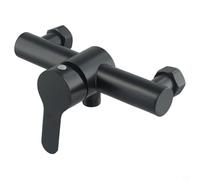 Rubinetto doccia miscelatore acqua calda e fredda per vasca da bagno con funzionamento maniglia di sollevamento e cartuccia a disco in ceramica attacco G1/2"