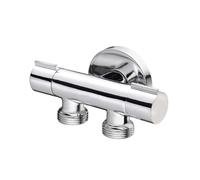 RUBINETTO DOPPIO ATTACCO LAVATRICE SALVASPAZIO CROMATO 1/2 x 3/4