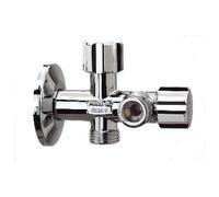 Rubinetto sottolavabo Dual N+S 1/2" con rosone VA Albertoni