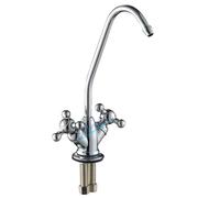 RUBINETTO DUE VIE CON MANOPOLE A STELLA CROMATO