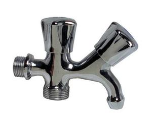 RUBINETTO DUPLEX PESANTE IN OTTONE CROMATO