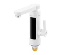 Rubinetto elettrico 3000 W, riscaldamento istantaneo rubinetto cucina bagno acqua calda con indicatore LED (bianco)