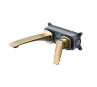 Rubinetto Elettrico Acqua Calda Rubinetti for bagno nascosti Miscelatore for lavabo con cartuccia incorporata Rubinetto for lavandino Rubinetto for acqua calda e fredda(Brushed Gold Faucet)