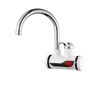 Rubinetto Elettrico Apparecchi Per Il Riscaldamento Della Cucina Con Rubinetto Senza Serbatoio Istantaneo Dello Scaldabagno Elettrico per Cucina, Giardino, Bagno, Caravan, Campeggio(Lateral Inflow)