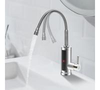 Rubinetto elettrico con scaldabagno istantaneo, Scaldacqua Elettrico, 220 V rubinetto elettrico in acciaio inox Scaldacqua per cucina