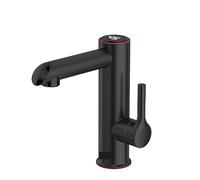 Rubinetto elettrico in acciaio inossidabile for il riscaldamento del bagno Mini scaldabagno for acqua calda istantanea Miscelatore 2 in 1 - Specifiche idro(Metal Black)