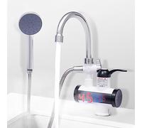 Rubinetto elettrico LED Riscaldamento istantaneo Scaldabagno Cucina con spruzzatore per alberghi e altre strutture