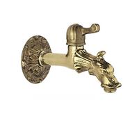 Rubinetto esterno artistico drago ottone per fontana giardino leva più rosone