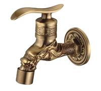 Rubinetto esterno for il giardino, rubinetto dell'acqua, da, antico for lavatrice, singolo freddo compatibile con lavello for mocio(10.5cm)