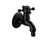 Rubinetto esterno for il giardino, rubinetto for in ottone nero da parete for bagno, angolare for lavatrice, vasca, WC, mocio, rubinetti for piscina