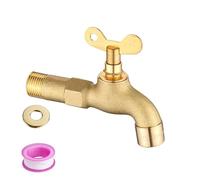 Rubinetto esterno resistente al gelo Doppio controllo dei flussi Beccucci dell'acqua a prova di ghiaccio Rubinetto a chiave per il freddo Rubinetto per giardino rinforzato con serratura rubinetto