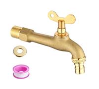 Rubinetto esterno resistente al gelo Doppio controllo dei flussi Beccucci dell'acqua a prova di ghiaccio Rubinetto a chiave per il freddo Rubinetto per giardino rinforzato con serratura rubinetto