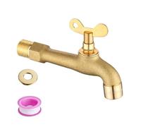 Rubinetto esterno resistente al gelo Doppio controllo dei flussi Beccucci dell'acqua a prova di ghiaccio Rubinetto a chiave per il freddo Rubinetto per giardino rinforzato con serratura rubinetto