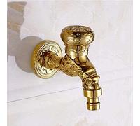 Rubinetto Esterno Rubinetto Cina Drago Pittura Oro Design Animale Rubinetto per Piscina Mop Montaggio a Parete Rubinetto Singolo per Lavatrice con Acqua Fredda Rubinetto da Giardino Rubinetto Esterno