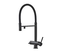 Rubinetto Estraibile Rubinetti Da Cucina Filtrati Miscelatore For Rubinetto Con Filtro A Doppio Beccuccio Spray Estraibile 360 Rotazione Depurazione Acqua Miscelatore For Lavello A 3 Vie Cucina Faci