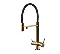 Rubinetto Estraibile Rubinetti Da Cucina Filtrati Miscelatore For Rubinetto Con Filtro A Doppio Beccuccio Spray Estraibile 360 Rotazione Depurazione Acqua Miscelatore For Lavello A 3 Vie Cucina Faci