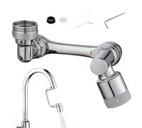 Rubinetto Extender - 1080 gradi, Spout Spout Kitchen | Fit universale - testa di spruzzo aeratore con adattatore - rubinetto da cucina - parte di ricambio per cucine, scuole