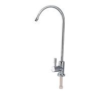 Rubinetto filtro Acqua Potabile, 1/4 '' Acciaio Inossidabile Rubinetto della Collo Cigno Lungo Cromato Rubinetti del Miscelatore Adatto ai Sistemi Filtraggio dell'acqua e Sistemi Osmosi Inversa