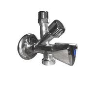 Rubinetto Filtro Doppio Uso Con Attacco Per Lavatrice E Lavastoviglia In Ottone