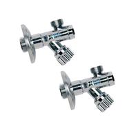 Rubinetto Filtro Ottone Cromato 1/2 Vitone Senza Snodo Rosone